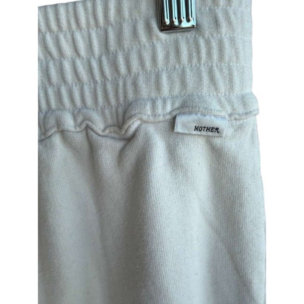 Mother Womens Cream Graphic Cotton Lounge Sweatpants Palm Tree Smiley Cozy Small - Picture 6 of 12